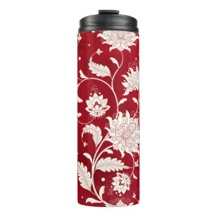 Naadloze  achtergrond. Imitatie van Chinees Thermosbeker