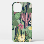 naadloze achtergrond met cactus Case-Mate iPhone case (Achterkant)