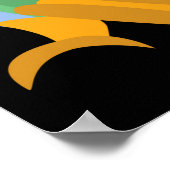  naadloze achtergrond met exotische tropische b poster (Hoek)