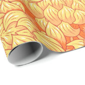 Naadloze achtergrond met gele bloemen Japans c Cadeaupapier (Rol Hoek)