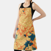 Naadloze achtergrond met gele bloemen Japans c Schort (Insitu)