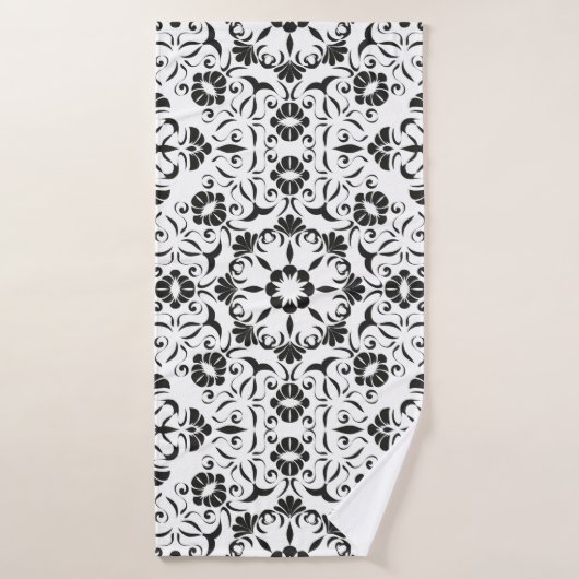 Naadloze achtergrond met gestileerde elementen badhanddoek (Badhanddoek)