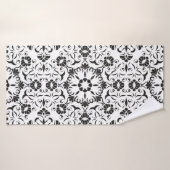 Naadloze achtergrond met gestileerde elementen badhanddoek (Badhanddoek)