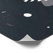 naadloze achtergrond met kerstbomen. poster (Hoek)