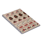 Naadloze achtergrond met marien leven - krab en di notitieboek (Rechterzijde)