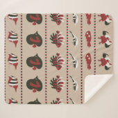 Naadloze achtergrond met marien leven - krab en di sherpa deken (Voorkant (horizontaal))