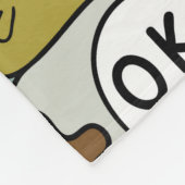 naadloze achtergrond met monsters van schattige ca fleece deken (Hoek)