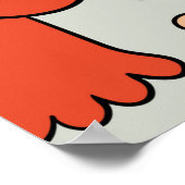 naadloze achtergrond met monsters van schattige ca poster (Hoek)