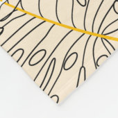 Naadloze achtergrond met planten, bladeren en bloe fleece deken (Hoek)