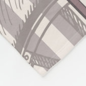  naadloze achtergrond met  retro-auto fleece deken (Hoek)