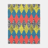 Naadloze achtergrond met roestbus fleece deken (Voorkant)