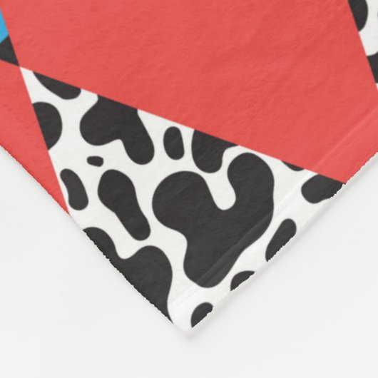 Naadloze achtergrond met roestbus fleece deken (Hoek)