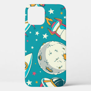 Naadloze achtergrond met schattige doedelastronaut Case-Mate iPhone case