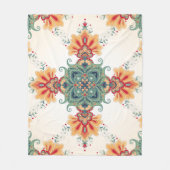  naadloze achtergrond. Mooie flororie Fleece Deken (Voorkant)