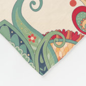  naadloze achtergrond. Mooie flororie Fleece Deken (Hoek)