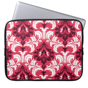 Naadloze achtergrond van een bloemornament, Fashio Laptop Sleeve