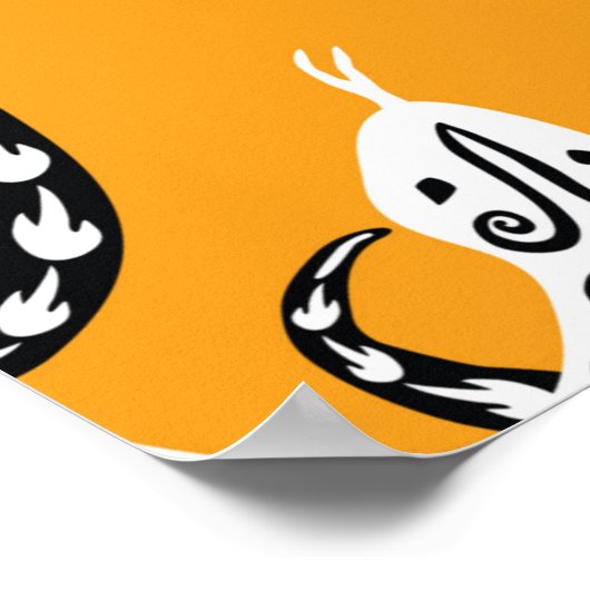 Naadloze achtergrond van sluipende decoratieve sla poster (Hoek)