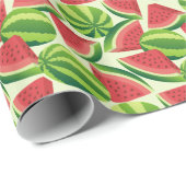 naadloze achtergrond watermeloensap cadeaupapier (Rol Hoek)
