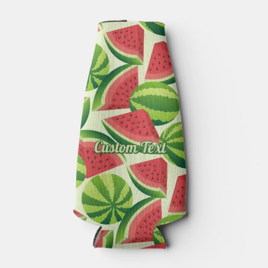 naadloze achtergrond watermeloensap flesjeskoeler (Voorkant)