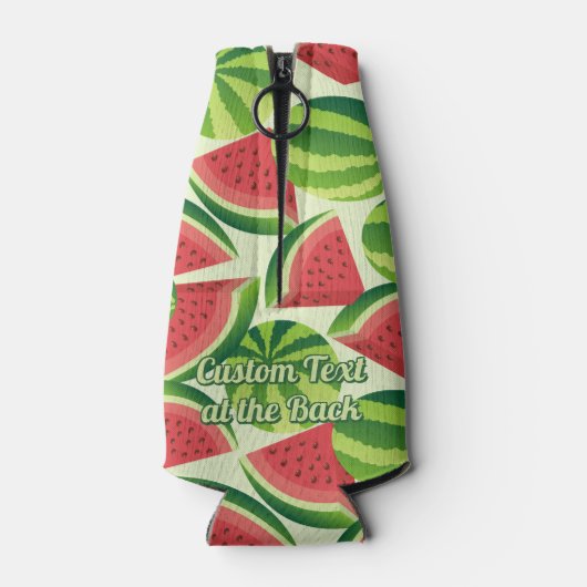 naadloze achtergrond watermeloensap flesjeskoeler (Achterkant)