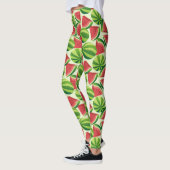 naadloze achtergrond watermeloensap leggings (Links)