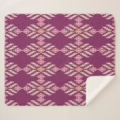 Naadloze achtergrond Zuidoost-Aziatische retro-abo Sherpa Deken (Voorkant (horizontaal))