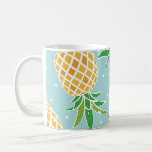 Naadloze ananas patroon tropische print koffiemok