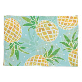 Naadloze ananas patroon tropische print kussensloop (Achterkant)