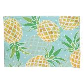 Naadloze ananas patroon tropische print kussensloop (Voorkant)