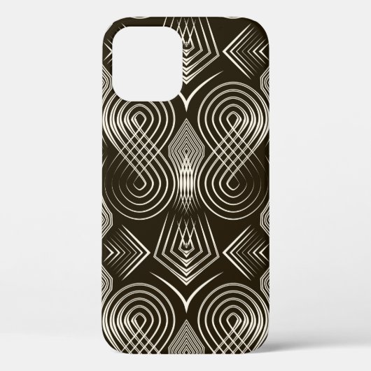 Naadloze antiek decopatroonvormgeving. Geomet Case-Mate iPhone Case (Achterkant)