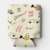 Naadloze autotekeningen: Kinder beddenlaken Blikjeskoeler (Achterkant)