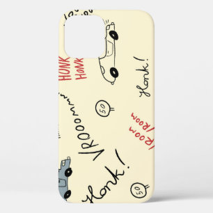 Naadloze autotekeningen: Kinder beddenlaken Case-Mate iPhone Case