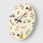 Naadloze autotekeningen: Kinder beddenlaken Grote Klok (Hoek)