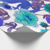 naadloze aziatische traditionele patronen. Japan Cadeaupapier (Hoek)