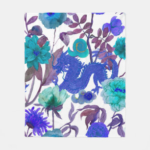  naadloze aziatische traditionele patronen. Japan Fleece Deken