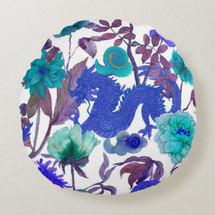  naadloze aziatische traditionele patronen. Japan Rond Kussen