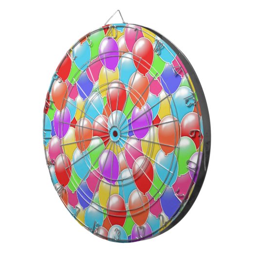 Naadloze ballonnen dartbord (Voorkant Rechts)