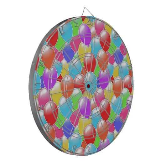Naadloze ballonnen dartbord (Voorkant Links)