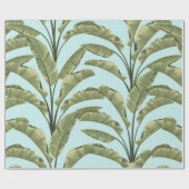 Naadloze bananenbladeren. tropisch patroon b cadeaupapier (Vlak)