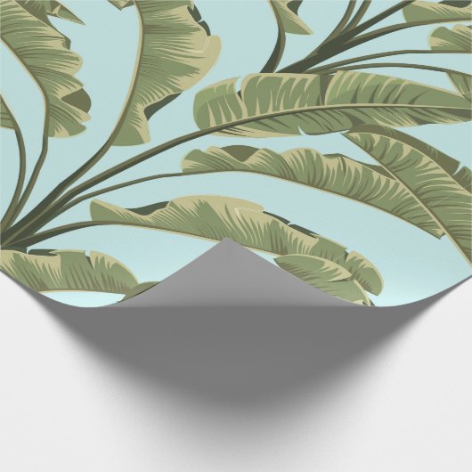 Naadloze bananenbladeren.  tropisch patroon b cadeaupapier (Hoek)