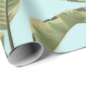 Naadloze bananenbladeren. tropisch patroon b cadeaupapier (Rol Hoek)