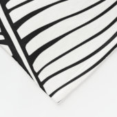 Naadloze bananenbladpatroon achtergrond. Zwart en Fleece Deken (Hoek)