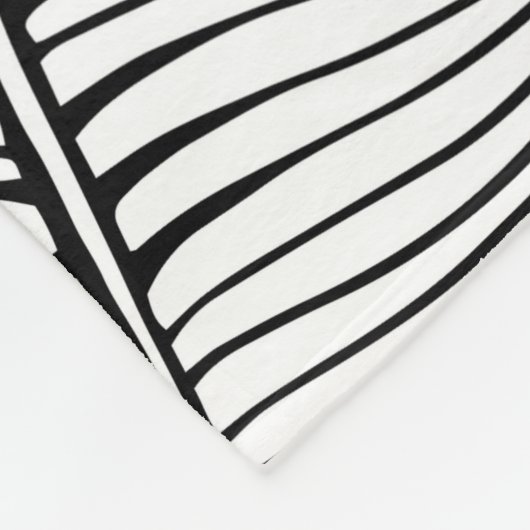 Naadloze bananenbladpatroon achtergrond. Zwart en Fleece Deken (Hoek)