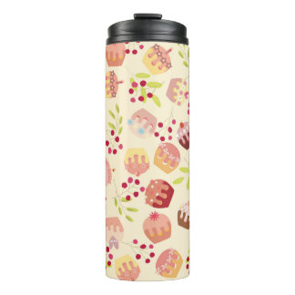 naadloze bekertaart illustratie thermosbeker