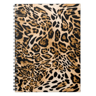 Naadloze blaastextuur, dierlijke huid notitieboek