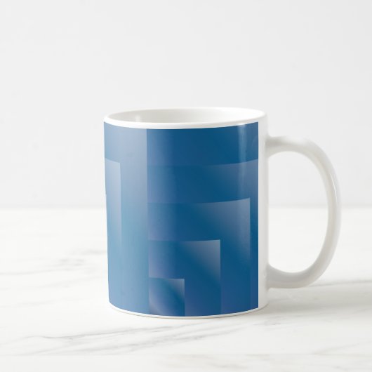Naadloze blauwbes gradiënt koffiemok (Rechts)
