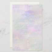 naadloze blauwe, roze achtergrondgele waterverf briefpapier (Voorkant / Achterkant)