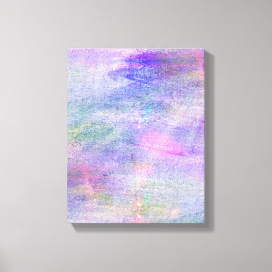 naadloze blauwe, roze achtergrondgele waterverf canvas afdruk (Voorkant)