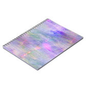 naadloze blauwe, roze achtergrondgele waterverf notitieboek (Linkerzijde)