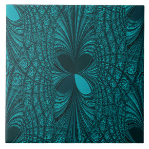 Naadloze Blauwgroen decoratieve keramische Tegel Tegeltje